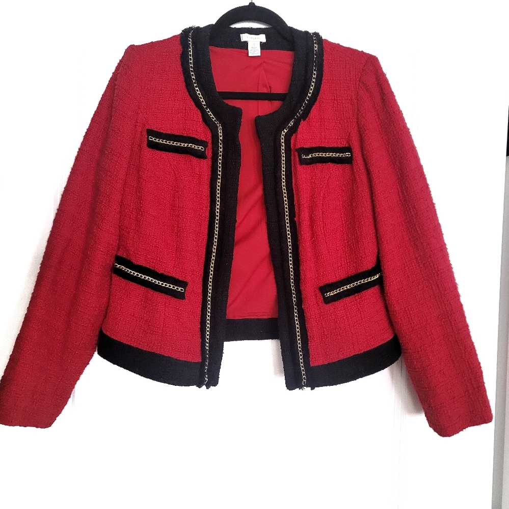 Beautiful red tweed jacket